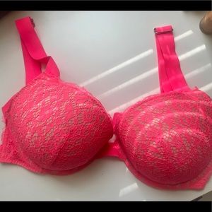 VS pink lace push up